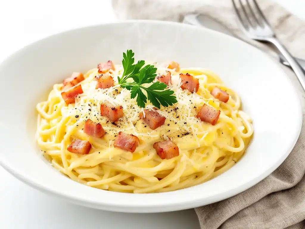 Authentic Italian Carbonara Recipe Easy 5 Ingredient Dinner You’ll Make on Repeat 4 authentic Italian carbonara preparation steps