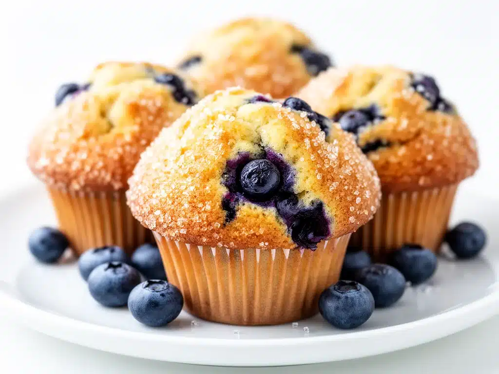 bakery-style blueberry muffins - featured image
