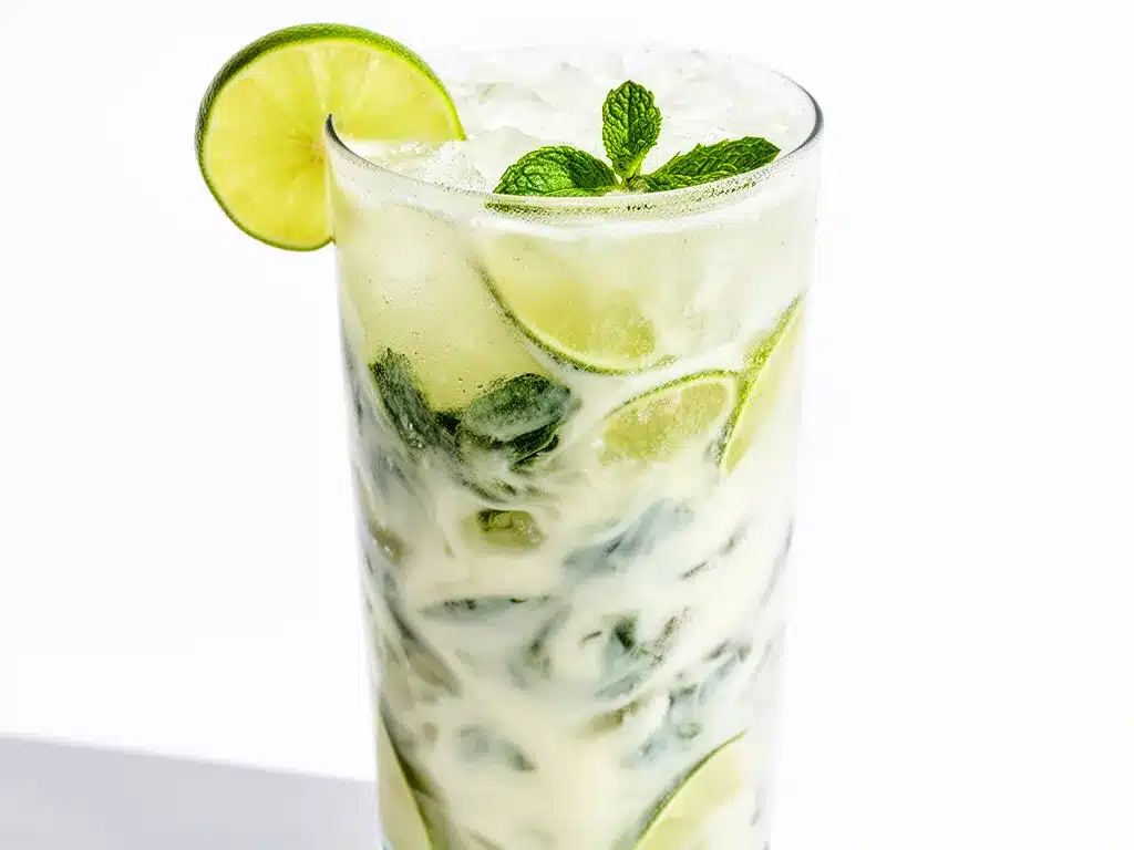 Brazilian Lemonade with Sweetened Condensed Milk Recipe Easy Family Favorite 4 Brazilian lemonade with sweetened condensed milk preparation steps