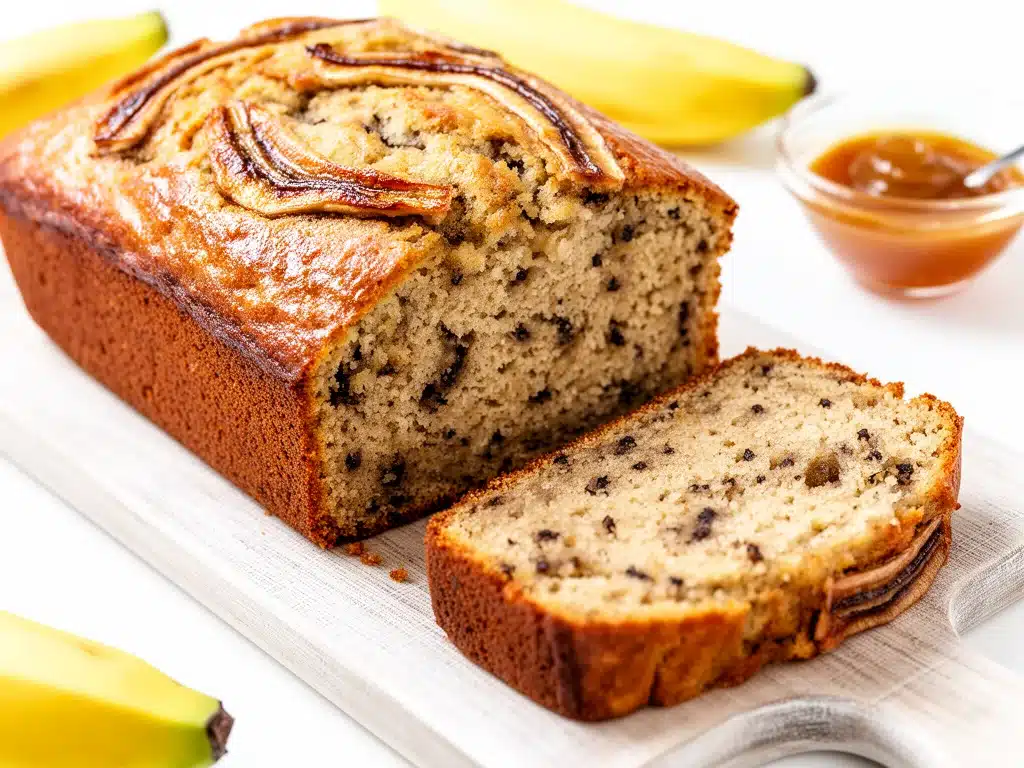 brown butter banana bread recipe - featured image