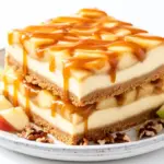 caramel apple cheesecake bars - featured image