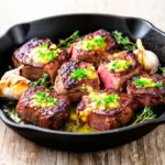 Cast Iron Garlic Butter Steak Bites - featured image