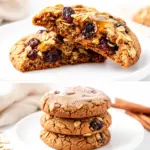 chewy oatmeal raisin cookies - featured image