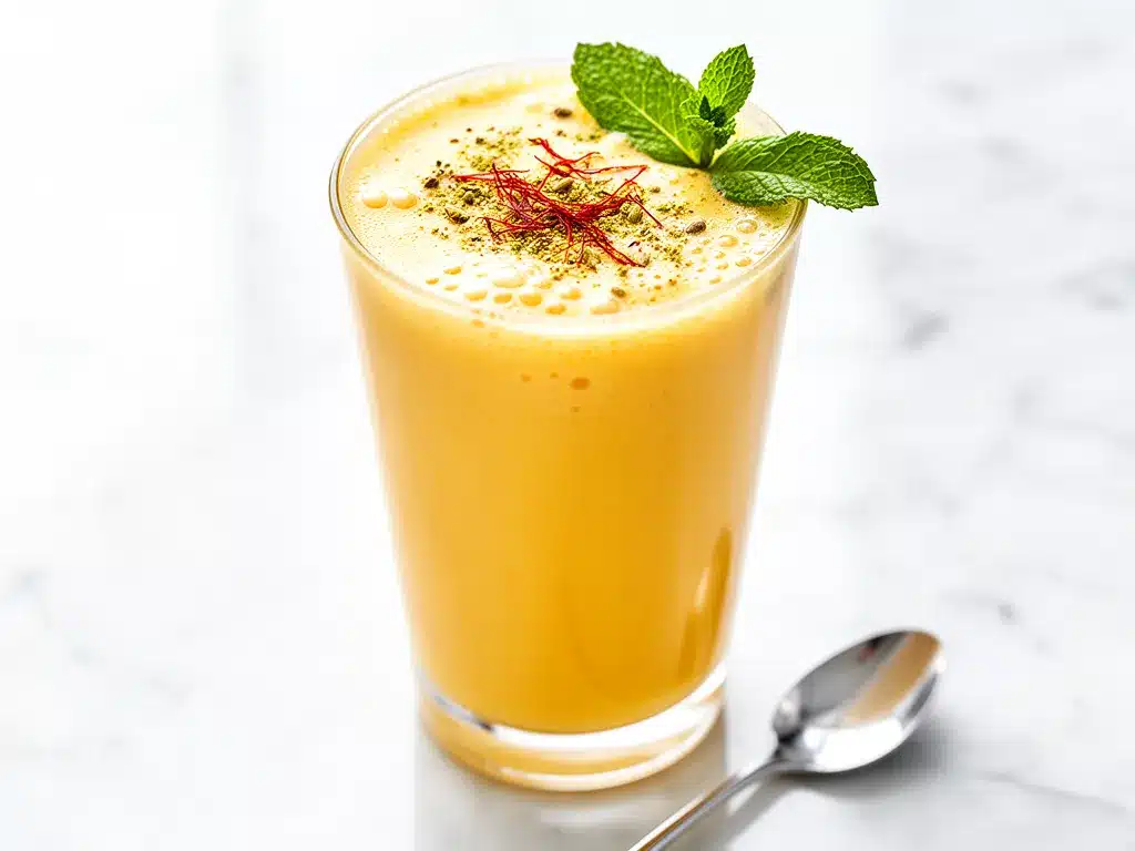 Creamy Mango Lassi with Cardamom Recipe Easy and Perfect for Busy Weeknights 4 creamy mango lassi with cardamom preparation steps