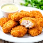 crispy air fryer chicken nuggets - featured image