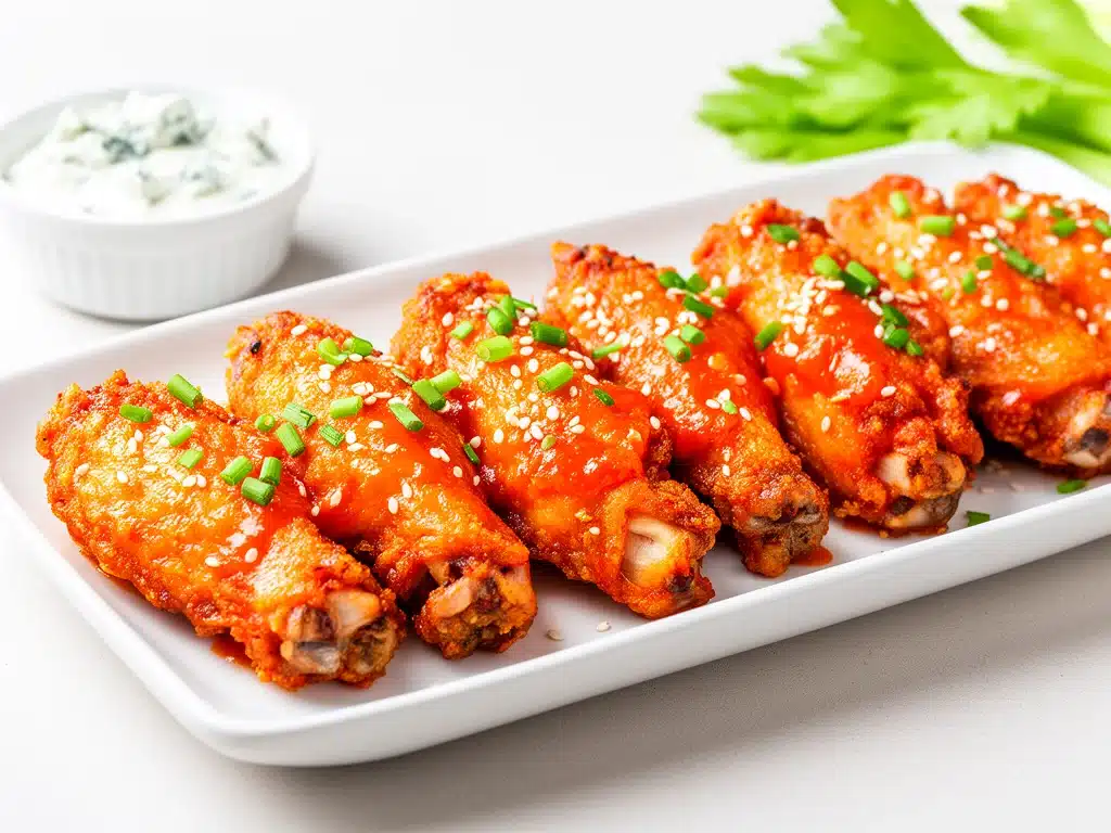 crispy air fryer chicken wings - featured image