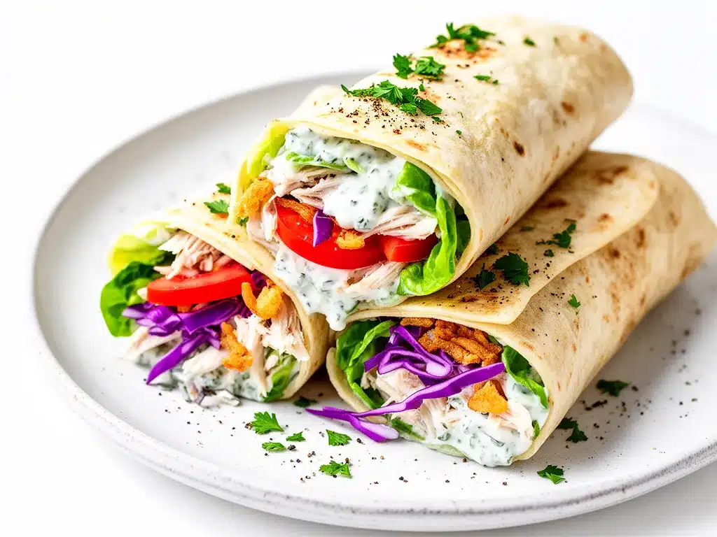 Crunchy Ranch Chicken Wraps Recipe 5 Easy Steps for Busy Weeknights 4 Crunchy Ranch Chicken Wraps preparation steps