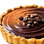 dark chocolate espresso tart - featured image