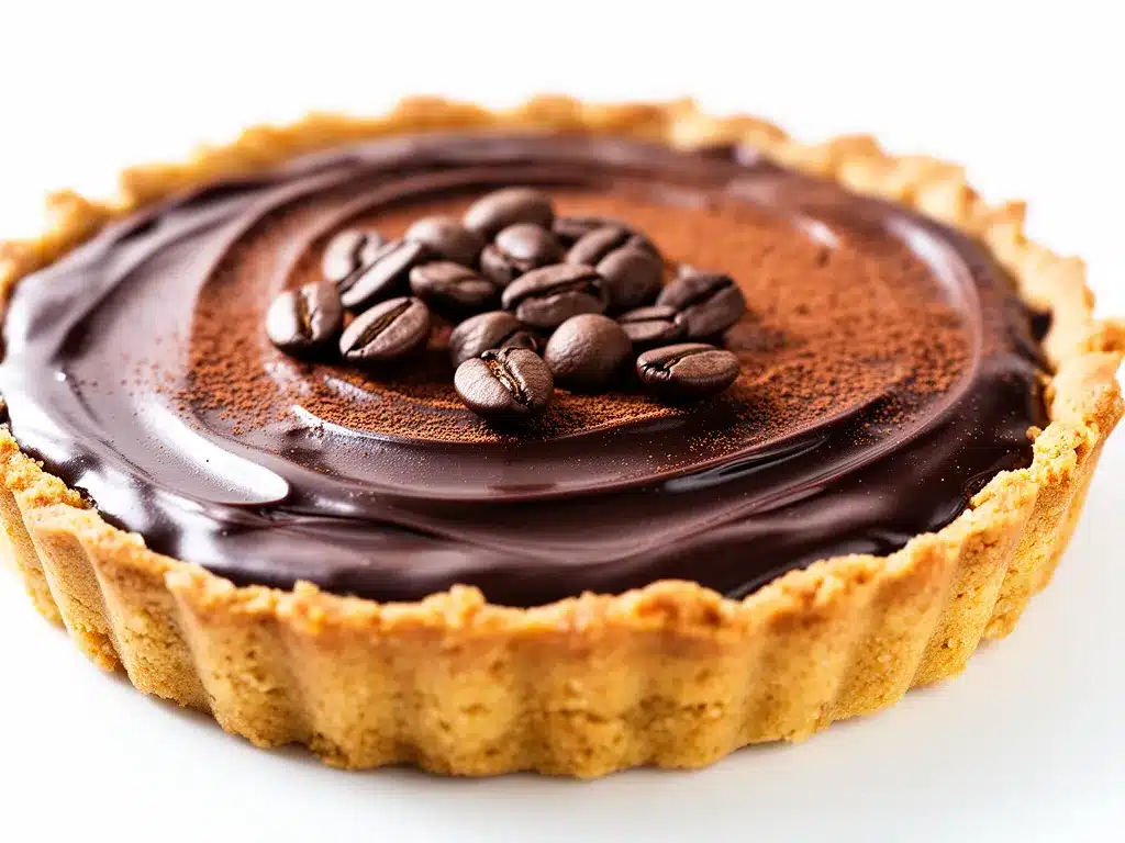 Dark Chocolate Espresso Tart Recipe with Silky Ganache Easy and Perfect 4 dark chocolate espresso tart preparation steps