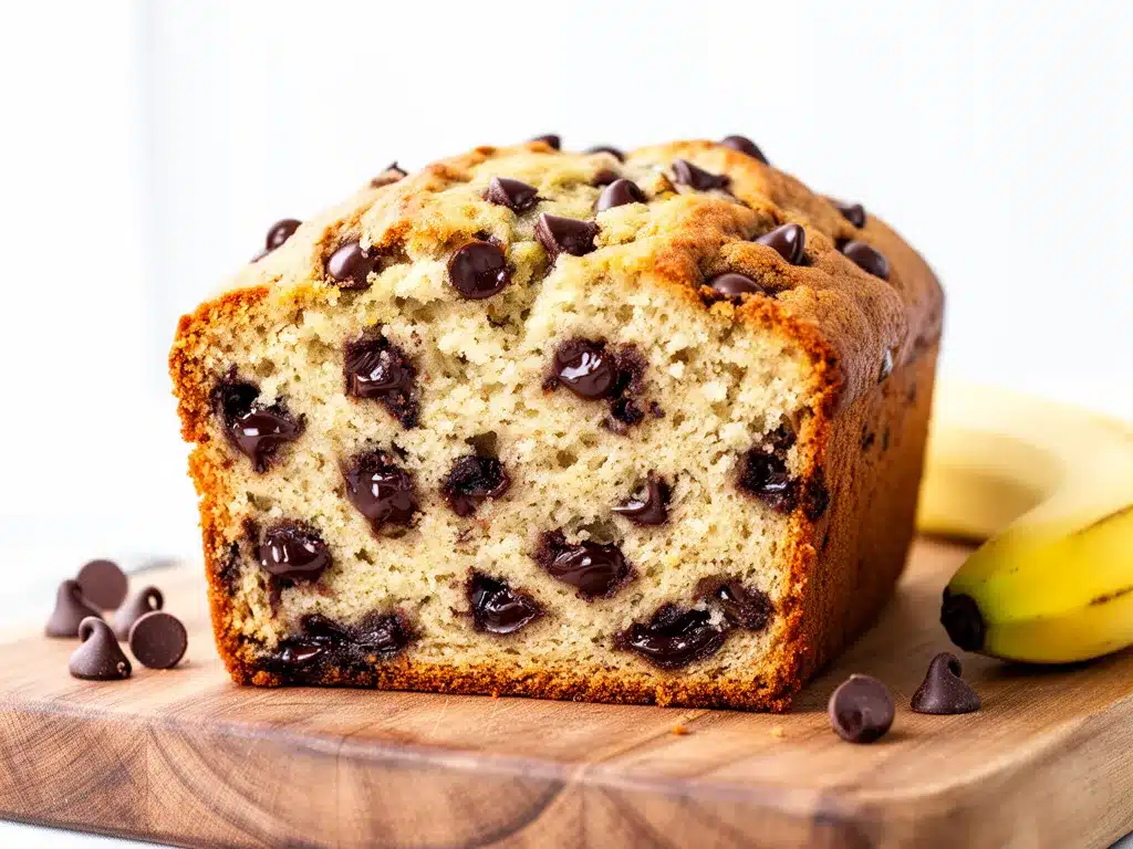 Easy One-Bowl Banana Bread with Chocolate Chips Recipe for Busy Weeknights 4 easy one-bowl banana bread preparation steps