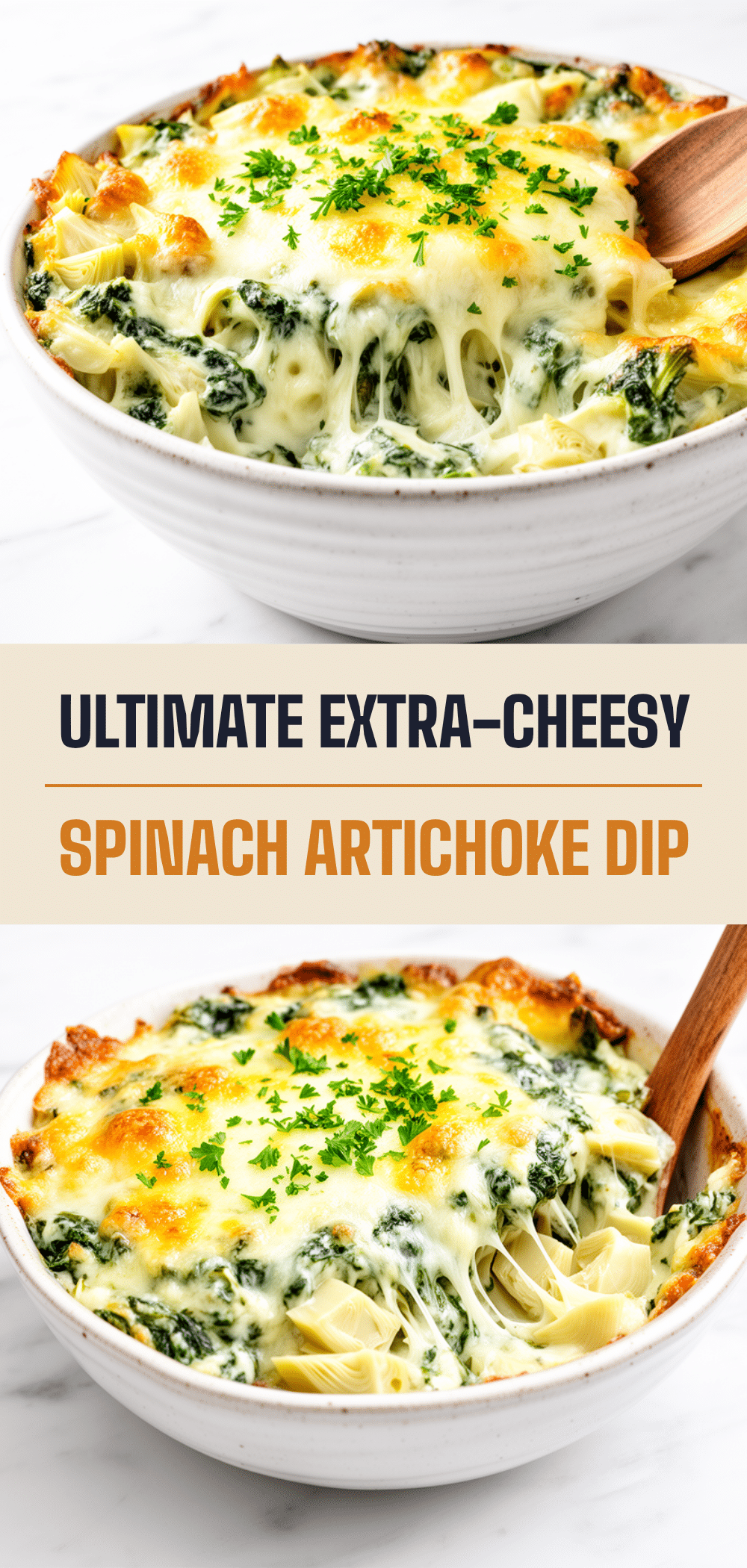 Extra-Cheesy Spinach Artichoke Dip Recipe Easy Homemade Party Snack 5 extra-cheesy spinach artichoke dip recipe