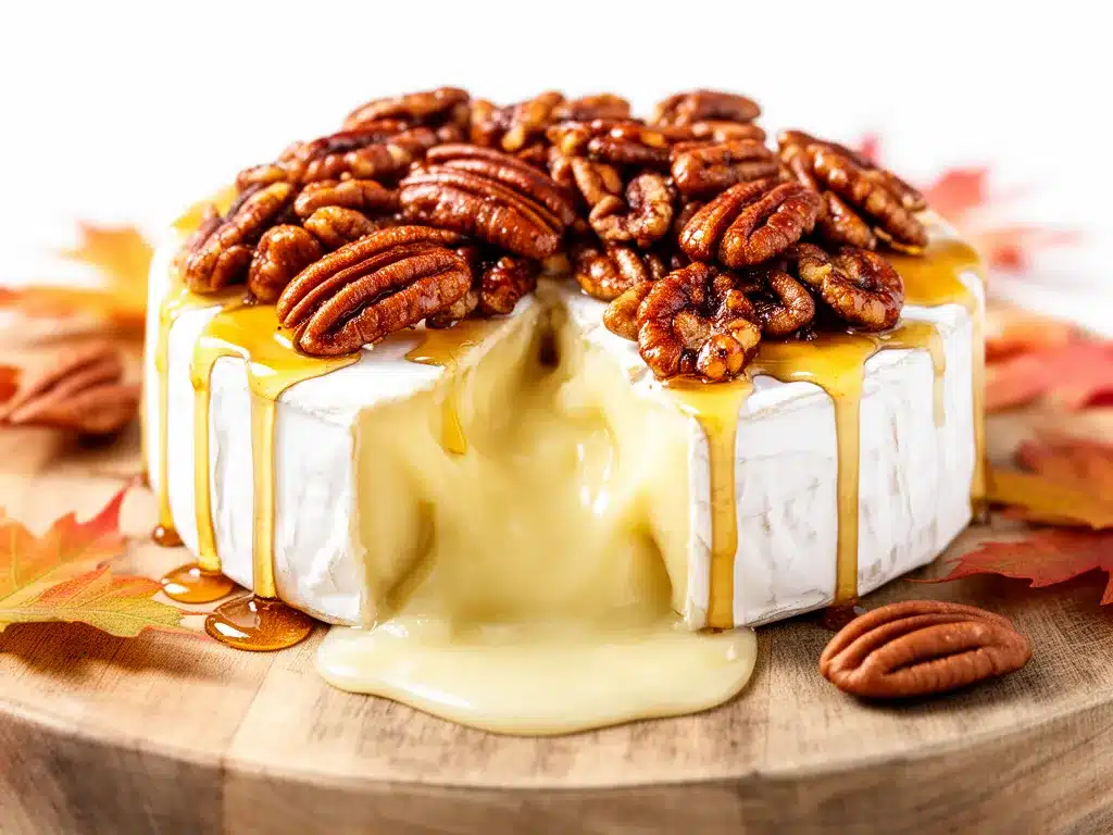 Fall Maple Pecan Baked Brie Recipe Easy Gooey Center Your Family Will Crave 4 fall maple pecan baked brie preparation steps