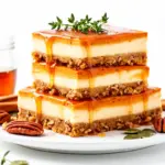 Fall Maple Pumpkin Cheesecake Bars - featured image