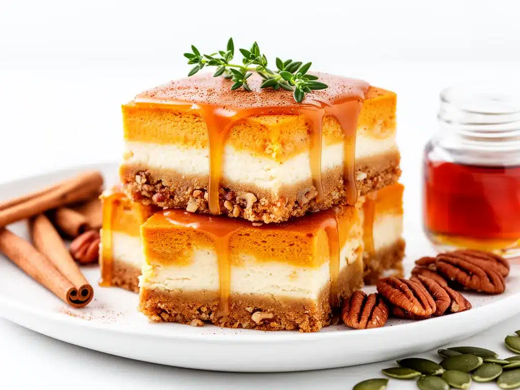 Fall Maple Pumpkin Cheesecake Bars Easy Recipe with Simple Ingredients to Make on Repeat 4 Fall Maple Pumpkin Cheesecake Bars preparation steps