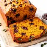 fall pumpkin chocolate chip bread - featured image