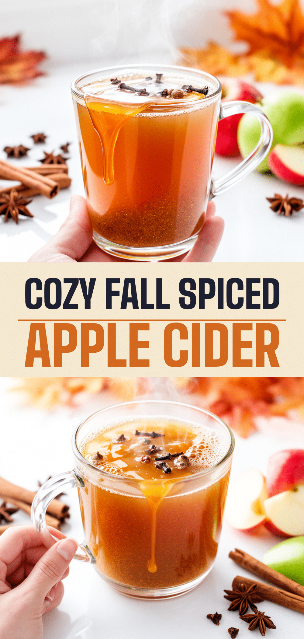 Fall Spiced Apple Cider Recipe Easy Cozy Autumn Drink with Caramel Drizzle 5 fall spiced apple cider recipe