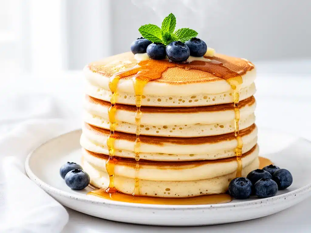 Fluffy Buttermilk Pancakes Recipe Easy 5-Ingredient Weeknight Breakfast 4 fluffy buttermilk pancakes preparation steps