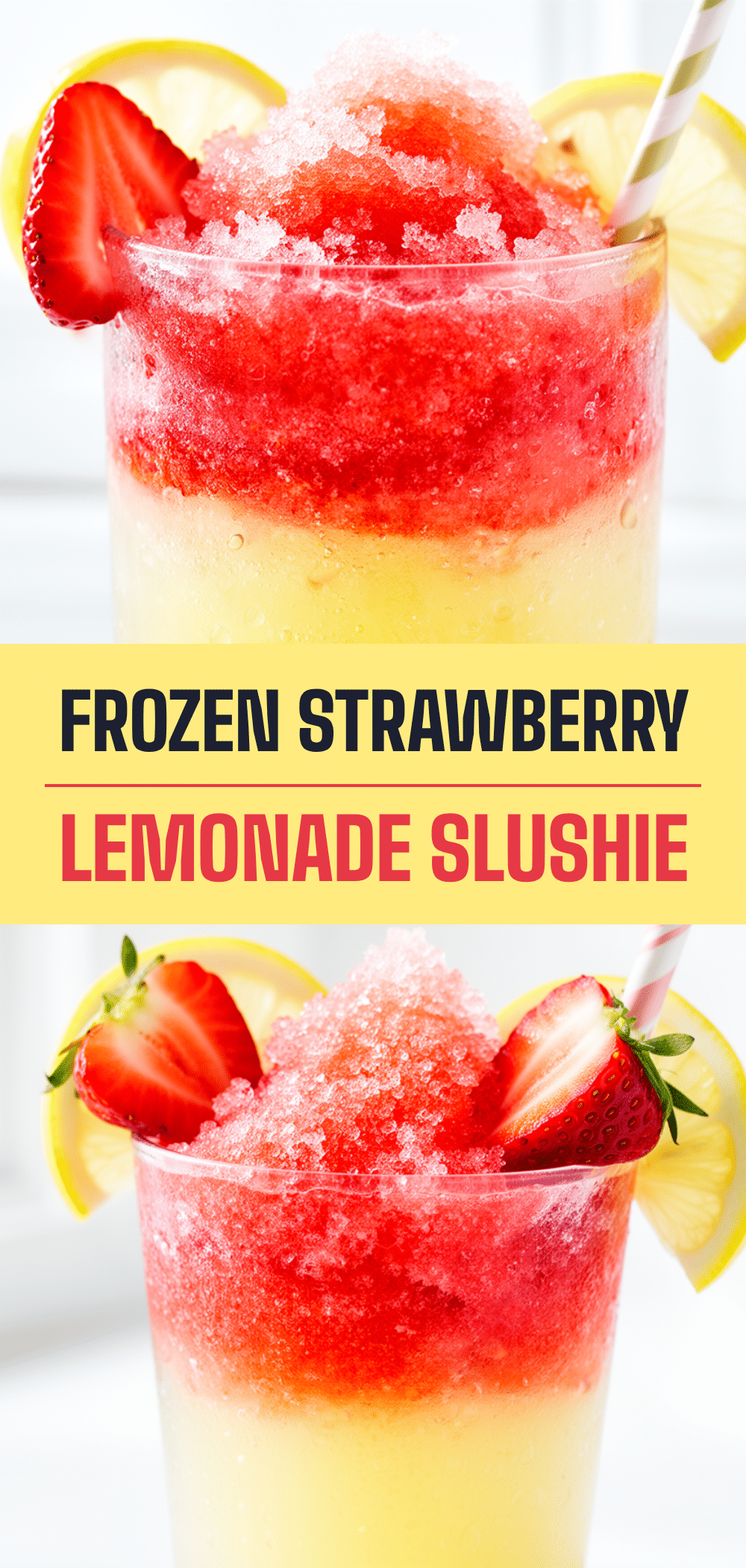 Frozen Strawberry Lemonade Slushie Recipe Easy Homemade Summer Drink 5 frozen strawberry lemonade slushie recipe
