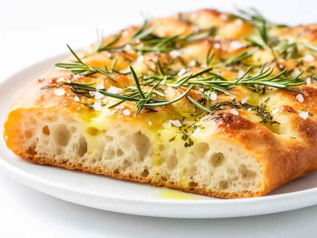 garlic herb focaccia - featured image