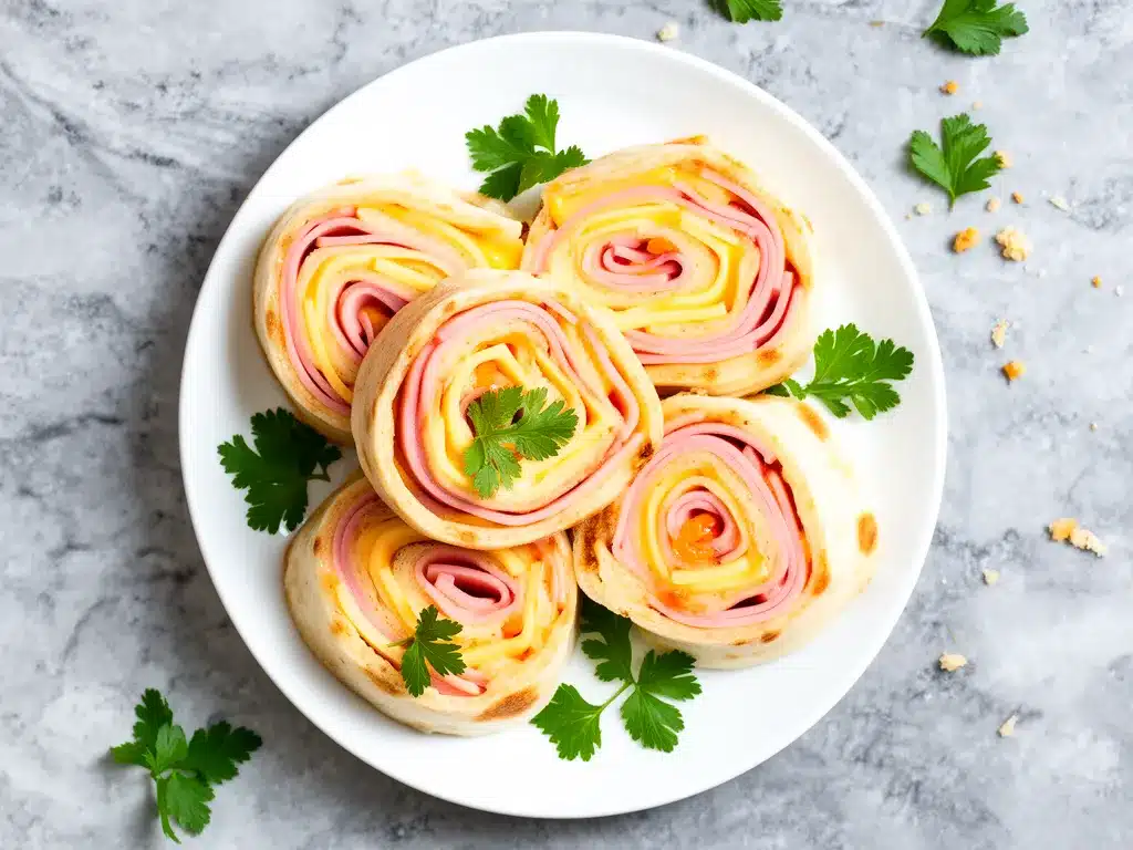 Ham and Cheese Pinwheel Roll-Ups Easy Back-to-School Snack Recipe for Busy Nights 4 ham and cheese pinwheel roll-ups preparation steps