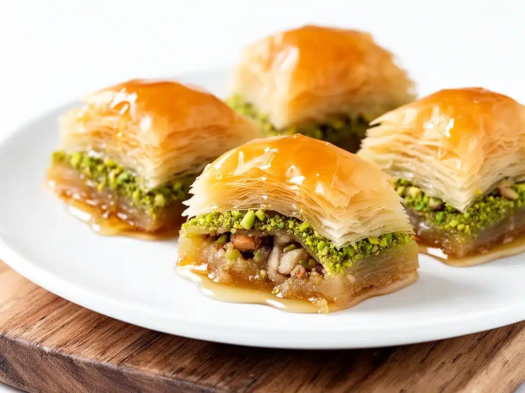 Honey Pistachio Baklava Recipe Easy Homemade Delight to Make on Repeat 4 honey pistachio baklava preparation steps