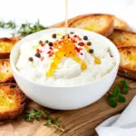 hot honey whipped feta dip - featured image