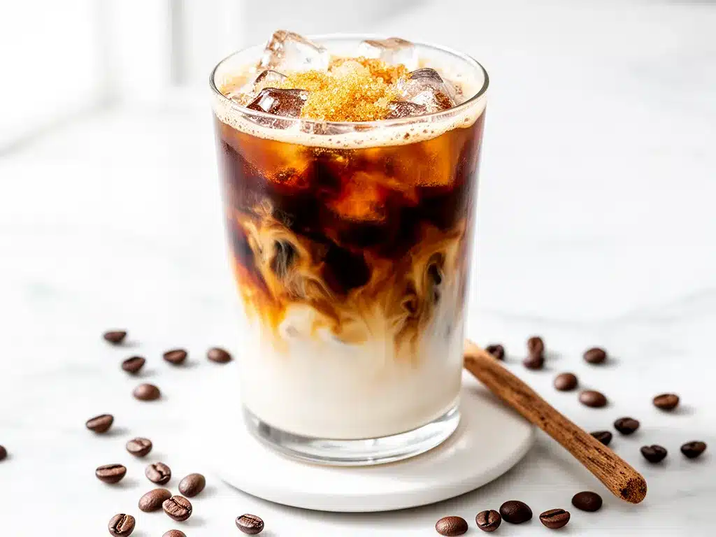 Iced Brown Sugar Oat Milk Shaken Espresso Recipe Easy 5-Ingredient Guide 4 iced brown sugar oat milk shaken espresso preparation steps