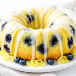lemon blueberry bundt cake - featured image