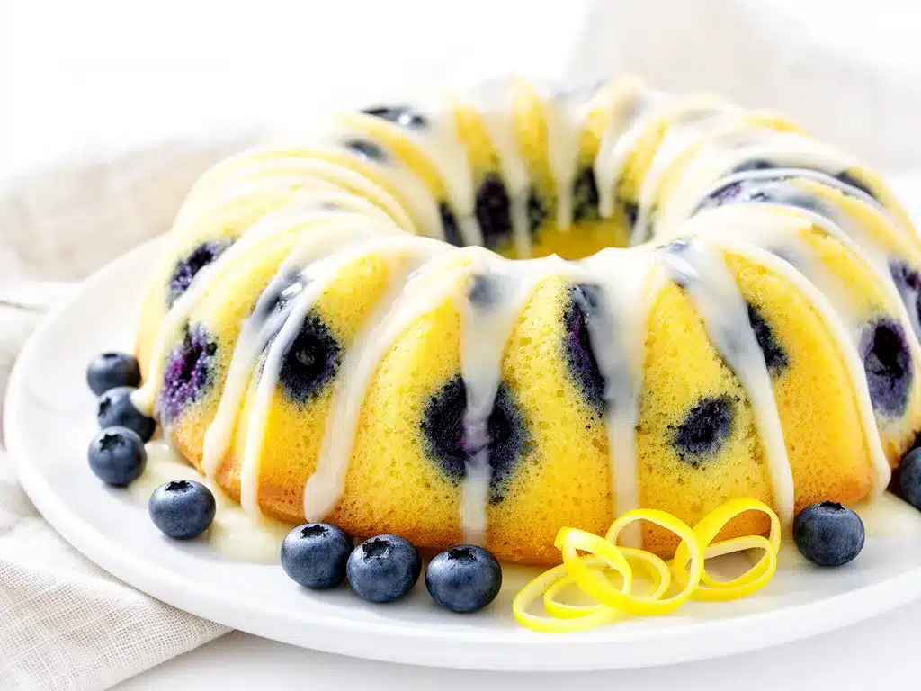 Lemon Blueberry Bundt Cake Recipe Easy Cream Cheese Glaze Your Family Will Crave 4 lemon blueberry bundt cake preparation steps