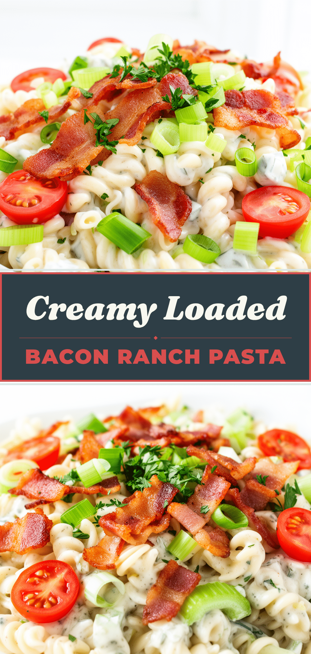 Loaded Bacon Ranch Pasta Salad Recipe Easy 5-Ingredient Family Favorite 5 loaded bacon ranch pasta salad recipe