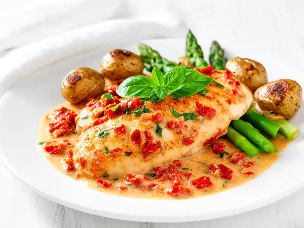 Marry Me Chicken Recipe Easy Creamy Sun-Dried Tomato Sauce Your Family Will Crave 4 Marry Me Chicken preparation steps