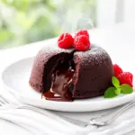 molten chocolate lava cake for two - featured image