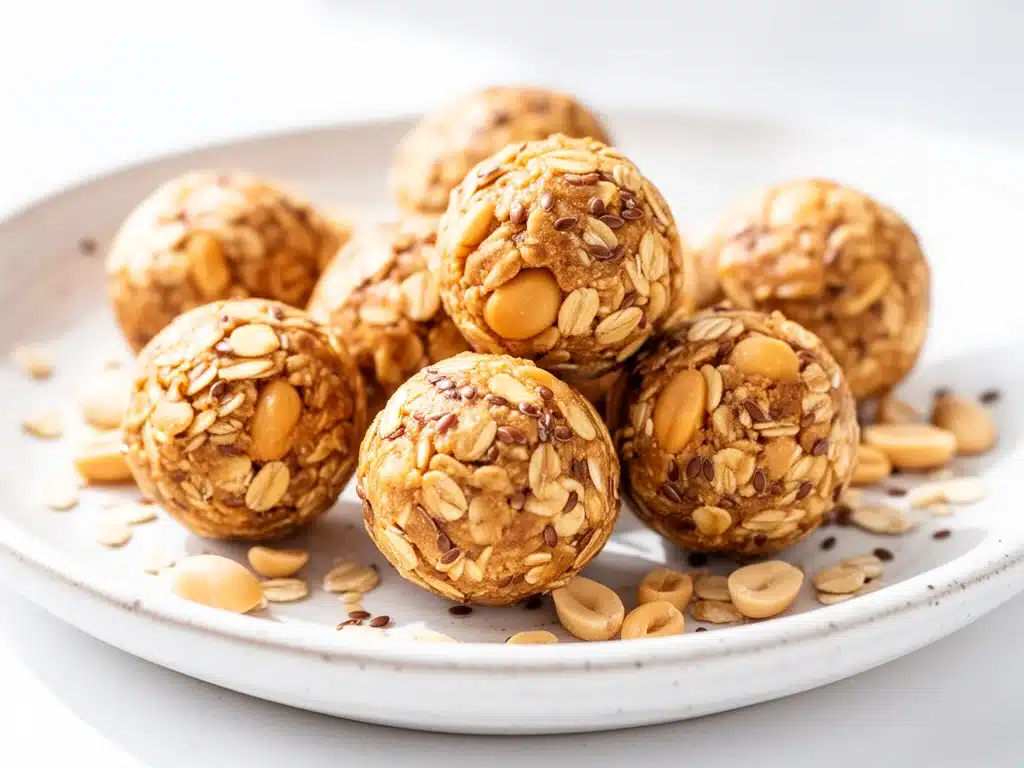 no-bake peanut butter energy balls - featured image