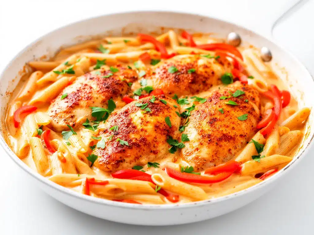 One-Pan Creamy Cajun Chicken Pasta - featured image