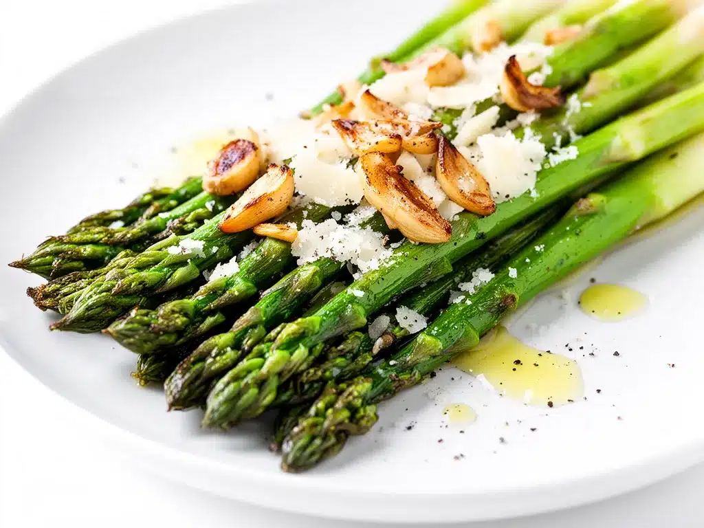 Roasted Garlic Parmesan Asparagus Recipe Easy Crispy Tips for Weeknights 4 roasted garlic parmesan asparagus preparation steps