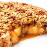 salted caramel apple crisp - featured image