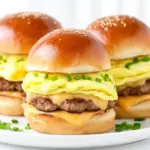 sausage egg and cheese breakfast sliders - featured image