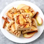 soft apple cinnamon oatmeal bars - featured image