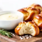 soft homemade pretzel bites - featured image