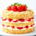 Strawberry Shortcake Crunch Cake - featured image
