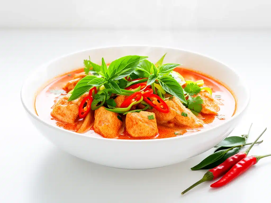 thai red curry chicken - featured image
