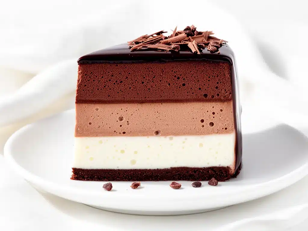 Triple Chocolate Mousse Cake Recipe Easy Homemade Dessert to Make on Repeat 4 triple chocolate mousse cake preparation steps