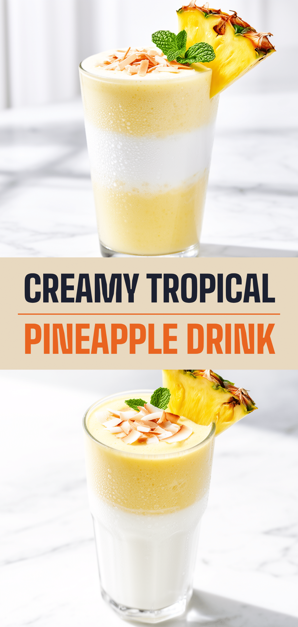 Tropical Pineapple Coconut Smoothie Recipe Easy 5-Ingredient Refreshing Drink 5 tropical pineapple coconut smoothie recipe