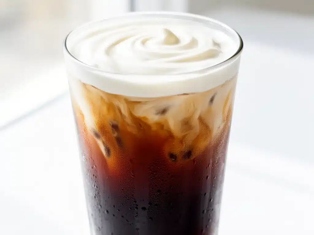 Homemade Vanilla Sweet Cream Cold Brew Recipe Easy 5-Ingredient Refreshing Drink 4 vanilla sweet cream cold brew preparation steps