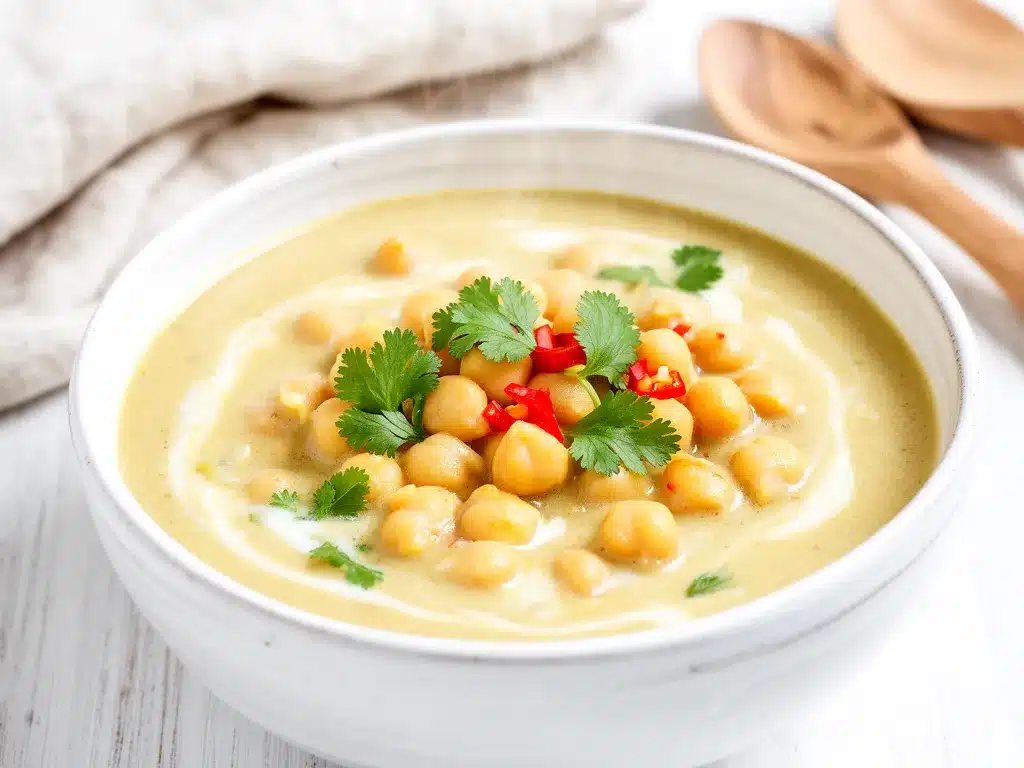 Vegan Coconut Chickpea Curry Recipe Easy 5-Ingredient Dinner to Make on Repeat 4 vegan coconut chickpea curry preparation steps