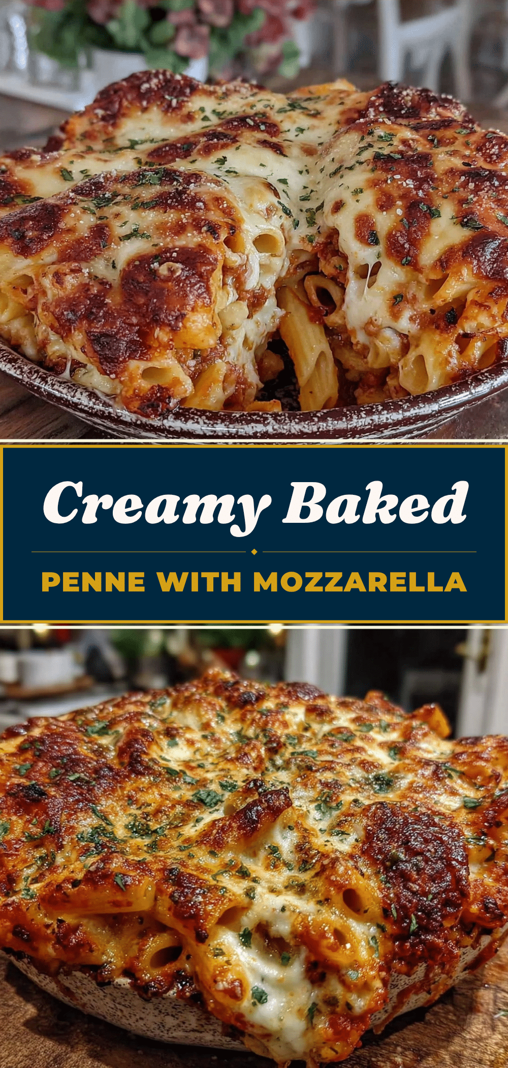 Baked Penne Pasta with Melty Mozzarella: Best Dinner Party Recipe 5 baked penne pasta with melty mozzarella recipe
