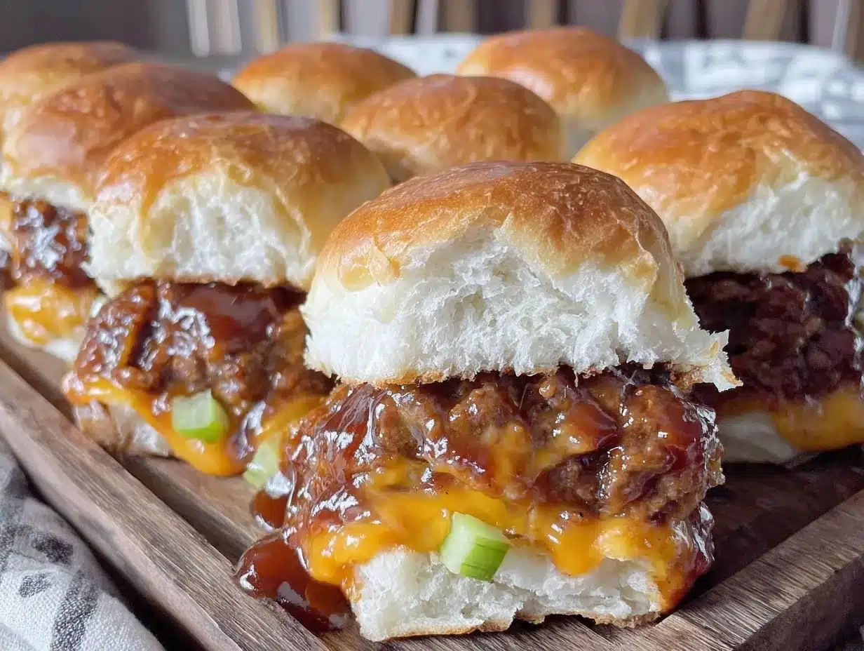 BBQ Ground Beef Sliders: Best Smoky Cheddar for Labor Day 4 BBQ Ground Beef Sliders preparation steps