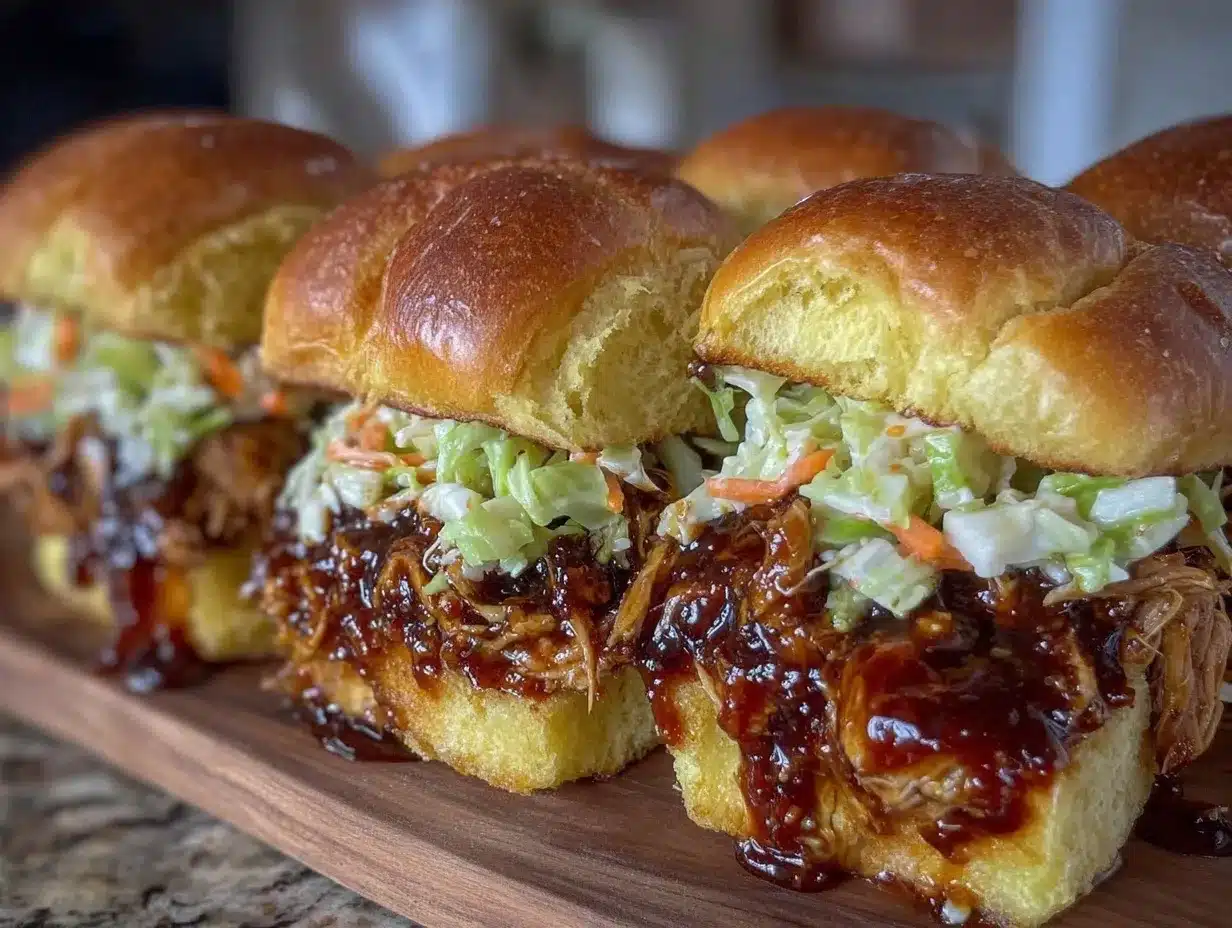 Labor Day Crockpot BBQ Pulled Chicken Sliders: Best Party Recipe 4 BBQ Pulled Chicken Sliders preparation steps