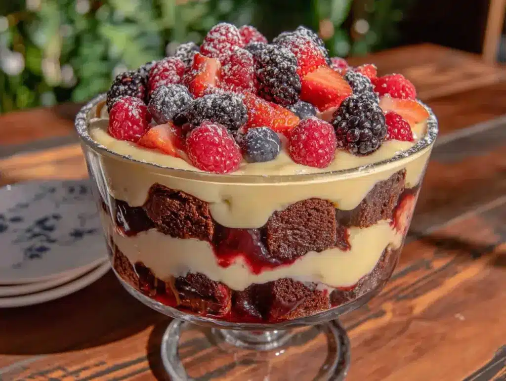 berry trifle - featured image