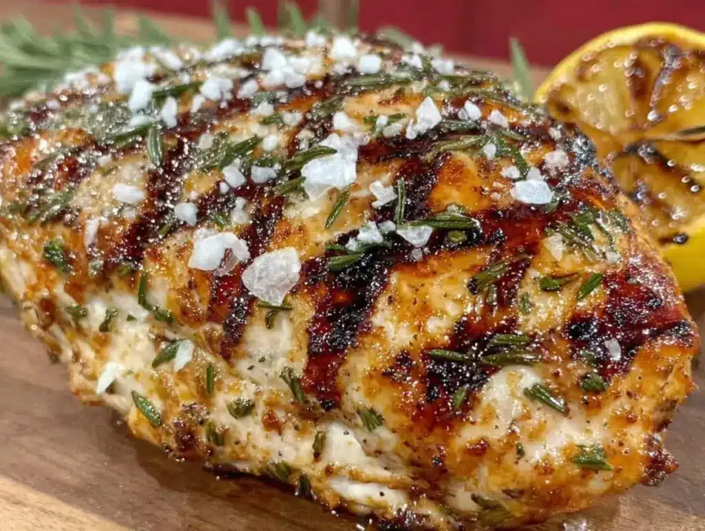 charred lemon grilled chicken - featured image